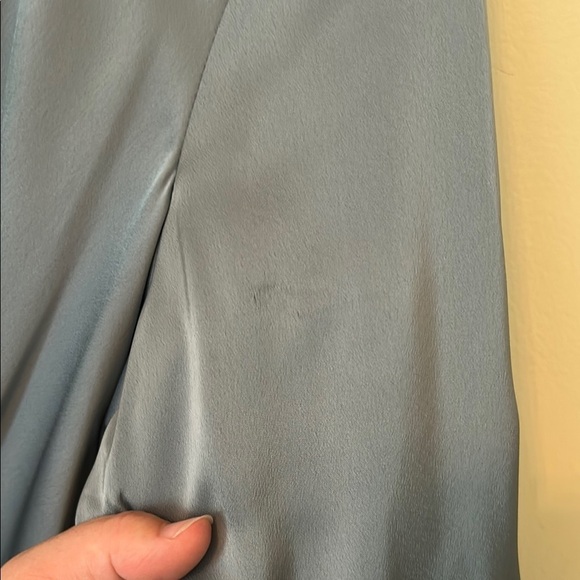 Lauren Ralph Lauren Black Label Charmeuse Surplice Long Sleeve Dress Size 8 - Picture 12 of 16